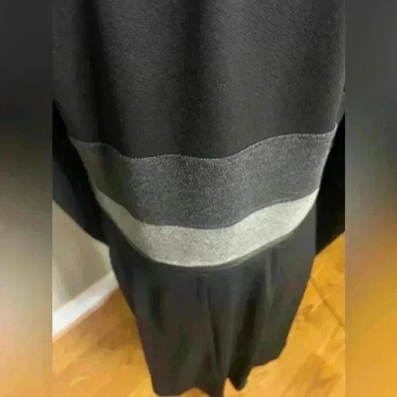 Cabi Black Gray Jacket Coat Zip Off Bottom Size Women’s Size Medium Long Sleeves - Picture 7 of 9